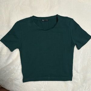 Zara Cropped Shirt